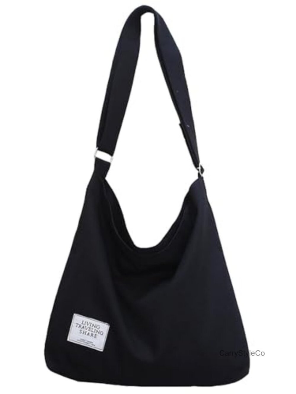Canvas Hobo Shoulder Bag Crossbody Tote Adjustable Strap Casual Everyday